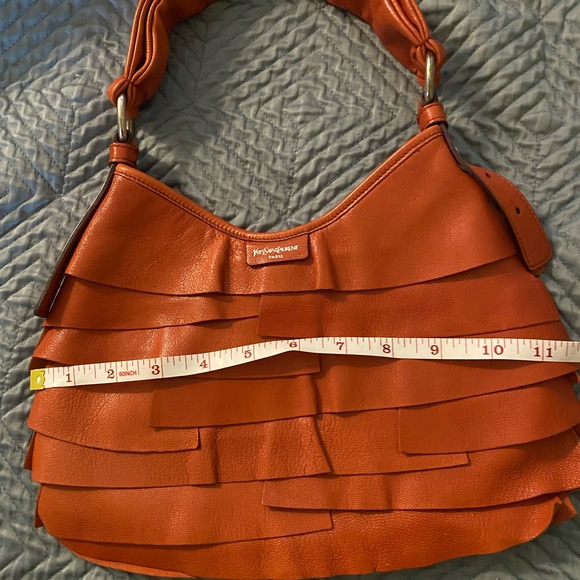 Price Firm YSL red leather St. Tropez shoulder bag 2003/2004 Tom Ford - Picture 9 of 10